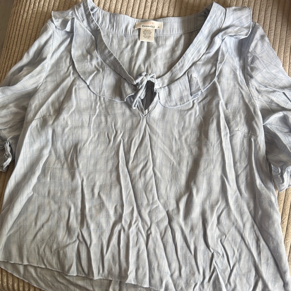 Comptoir Des Cotonniers Soft Blue Blouse